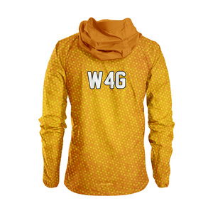 เสื้อแจ็คเก็ตวินด์เบรกเกอร์แบบมีฮู้ด W4G สำหรับทุกเพศ ลายพิมพ์เรขาคณิต แห้งเร็ว ผลิตจากไนลอน 100% เหมาะสำหรับใส่ในฤดูใบไม้ผลิ ปิดด้วยซิป ปรับแต่งด้านหน้าได้ - Product Image 5