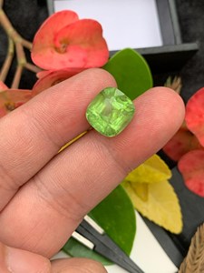 Peridoto Verde Natural, Corte Cojín, Sin Tratar, Facetado, Gema Suelta para Joyería Personalizada, Piedra de Nacimiento de Agosto, Venta al por Mayor, ZUBEDA GEMS - Product Image 5