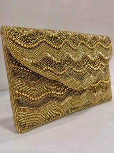 Bolso de Mano Tipo Sobre con Cuentas Bordadas de Lujo para Bodas, Fiestas, Bolso de Hombro Elegante, Vintage, Moderno, para Mujer - Product Image 1