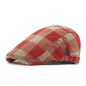 Casquette plate à carreaux OEM Ivy Hat, couleur personnalisée, avec sangle réglable, style newsboy, baker boy, cabbie, décontractée, faible MOQ - Product Image 5