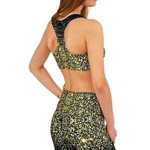 Ensemble de yoga pour femmes avec logo frontal, 2 pièces, de haute qualité, léger, taille élastique, tenue d'entraînement, plusieurs couleurs, vêtements de sport pour la salle de sport - Product Image 5