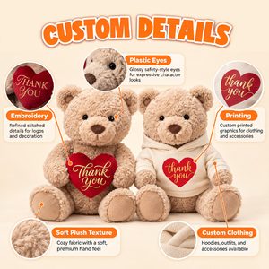 Peluche promotionnelle personnalisée, mascotte en peluche avec logo et emballage pour événements d'entreprise et projets cadeaux - Product Image 3