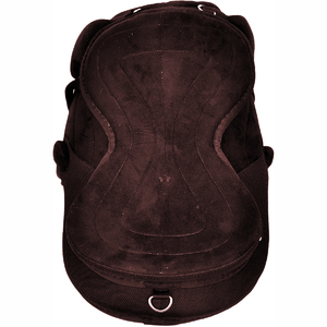 Selle d'équitation d'obéissance anglaise en cuir véritable marron, tissu respirant tissé, design ergonomique, unisexe, boucle réglable - Product Image 4