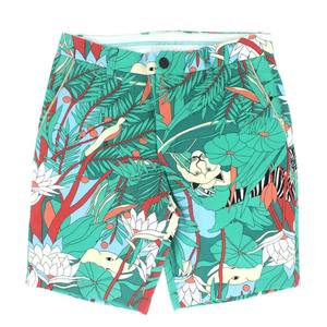 Ropa de playa de verano informal Diseño de patrón de marca personalizado Servicio ODM Bermudas Pantalones cortos Hombres Estampado floral Malla de algodón Proveedor de Bangladesh - Product Image 2