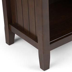 Mesa de Noche Acadian Brunette Brown, Elegante Mesita de Noche con Acabado Estilizado - Product Image 4