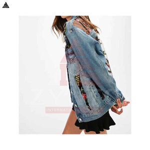 Chaqueta vaquera negra para mujer, muy cómoda, de calidad económica, a precio de mayoreo. - Product Image 3