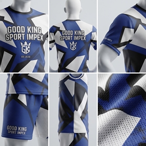 Conjunto de Camiseta y Pantalones Cortos de Fútbol Personalizados para Hombre, Uniforme de Fútbol Sublimado, Ropa Deportiva, Kit de Equipo, Fabricante OEM, Good King Sport Impex Pro - Product Image 5
