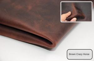 หนังแท้แบบวินเทจ หนังวัวฟอกน้ำมัน หนังเครซี่ฮอร์ส หนังวัวแท้ หนา 2.0 มม. ขนาด 20-25 ตารางฟุต - Product Image 3