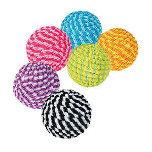 Set di 6 Palline a Spirale Colorate da 4,5 cm, Giocattoli Interattivi e di Movimento per Animali Domestici - Product Image 1