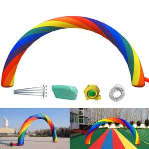 Arco Iris Inflable de 26 pies x 10 pies (8x4 m) con Motor de 350 W, Artículos para Publicidad/Fiestas/Decoración de Eventos/Productos Inflables - Product Image 1