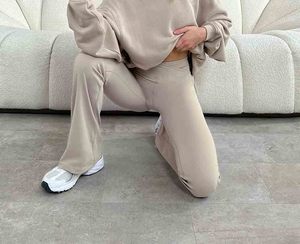 Solid Embroidered Panelled <b>Zip</b> Hoodie Baggy Joggers Set Casual Gym Wear OEM/ODM Custom Made Plus Size Winter tracksuits - Product Image 2