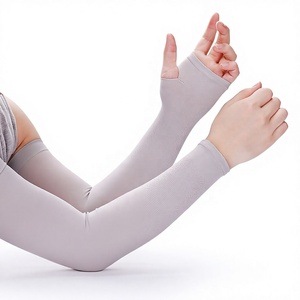 Manches anti-UV unisexes en spandex et polyester, unies, respirantes, extensibles, rafraîchissantes, pour le cyclisme, protection solaire pour adultes - Product Image 1