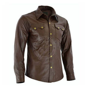 Camisas de Cuero para Hombre Más Vendidas en 2026, Oferta, Precio Económico, Diseña tus Propias Camisas de Cuero de Alta Calidad para Hombre - Product Image 4