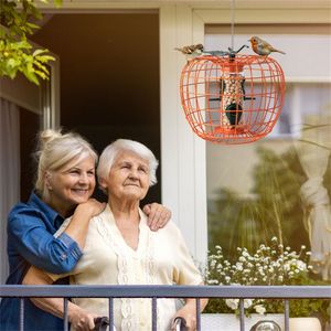 Mangiatoia per Uccelli Anti-Scoiattolo con Gabbia e 4 Porte in Metallo, Accessori per Uccelli - Product Image 3
