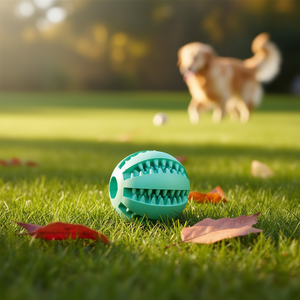 Denta Fun Ballon de baseball en caoutchouc menthe 6 cm pour le nettoyage des dents des chiens - Product Image 3