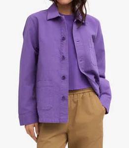 Chaquetas de trabajo personalizadas de lona de algodón con cremallera, estilo vintage, para hombre y mujer. - Product Image 3