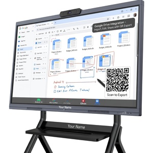55-Inch 4K UHD Android 14 Interactive Smart Electronic Whiteboard 10-Point <b>Touch</b> <b>Screen</b> <b>Monitor</b> for Conference & Classroom Use - Product Image 4