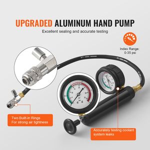 Kit Tester Pressione Radiatore Universale da 28 Pezzi con Pompa Manuale e Tappi di Prova Codificati a Colori, Tester Pressione Liquido Refrigerante con Pompa Manuale - Product Image 5
