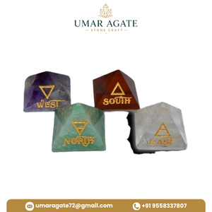 Cristal Natural, Elementos de Reiki, Ágata Grabada con 4 Símbolos de Arcángel, Juego de Piedras Redondas de Reiki para Sanación y Creación de Redes de Reiki - Product Image 5