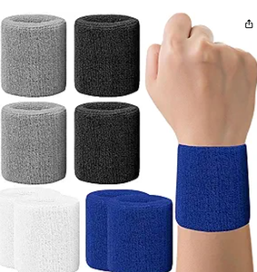 Muñequeras Deportivas Personalizadas al por Mayor, Bandas para la Cabeza de Tela de Rizo que Absorben la Humedad para Baloncesto, Tenis, Gimnasio y Ejercicio - Product Image 6