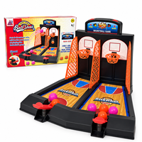 Jeu de basket-ball de table compact pour enfants, lanceur à ressort interactif, compétition de score à deux joueurs, jeu parent-enfant en intérieur
