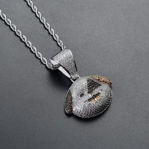 จี้รูปสุนัขแบบ Iced Out สไตล์ฮิปฮอป ประดับเพชรโมอิสซาไนต์ ชุบเงินแท้ 925 สร้อยคอแร็ปเปอร์ ของขวัญสำหรับผู้ชาย - Product Image 4