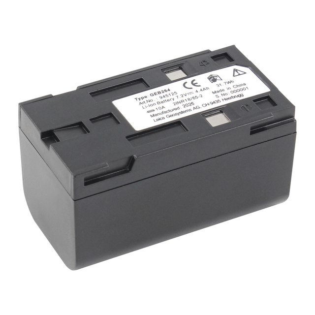 Leico GEB264 TS01 Total Station Replacement Battery(945125)  7.2 V 4400mAh High Quality Tested by the Original Instrument.