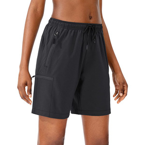 Venta al por mayor directa de fábrica, precio económico, OEM, soporte interior, estilo activo, 2026, precio mayorista, pantalones cortos de doble capa modernos para mujer - Product Image 2