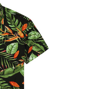 Chemises Hawaïennes pour Hommes à Col Revers, Logo Personnalisé, Satin Écologique, Séchage Rapide, Respirantes, Manches Courtes - Product Image 6