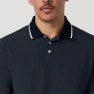 Comfortable Daily Wear Bulk Apparel Production Modern Turn <b>Down</b> Collar Tee For Men Factory Direct Premium Design Stretch Fabric - Product Image 2