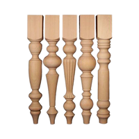 Pieds de table élégants en bois massif de caoutchouc sculpté, robustes, pour hôtel, appartement, chambre, atelier, extérieur, salon, bureau, salle à manger
