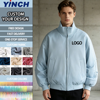 Blouson Bomber Homme Tendance Coupe-Vent à Col Montant Personnalisé avec Fermeture Éclair – Vente en Gros Usine