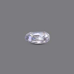 Loose 4 Carat White Zircon Gemstone-12mm Faceted Lab Created Rough Cut for Fine Jewelry - Product Image 3