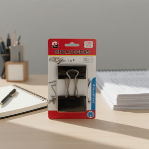 Clip noir élégant, pinza negra, clip polyvalent pour l'organisation et la décoration - Product Image 3