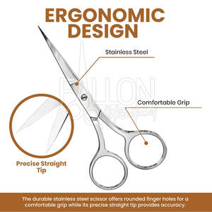 Ciseaux de coiffure à glissement fluide et robuste, en acier de haute qualité et faciles à manipuler - Product Image 2