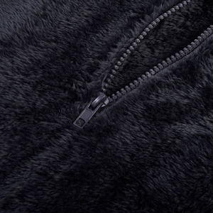 Sweat à capuche zippé intégral en molleton 100 % coton de haute qualité pour homme, coupe oversize, écologique, coupe-vent, respirant et brodé - Product Image 3