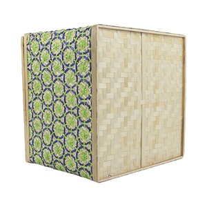<b>Bamboo</b> Storage <b>Basket</b> with Lid - Product Image 2