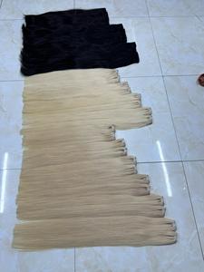 เวียดนาม100% เรียผมต่อเส้นด้ายทอแบบเรียบไร้รอยต่อหรูหราสไตล์ตรงกระดูกสีดำ25% ออก! - Product Image 6