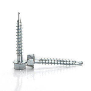 PDC Hex Washer Head External Hex Drive Self Drilling/Self Tapping <b>Screw</b> <b>Galvanized</b> Zinc Plated Carbon Steel Class 4.8 6.8 Coarse - Product Image 5