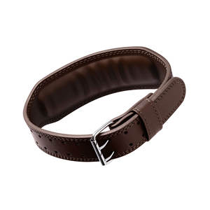 Cinturón de Gimnasio Personalizable de Cuero Negro Acolchado de Doble Hebilla de 4 Pulgadas para Levantamiento de Pesas y Fitness, Cinturón de Levantamiento de Pesas Más Vendido - Product Image 2