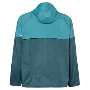 OEM Custom Men's Lightweight <b>Canvas</b> Windbreaker Jacket Breathable Outdoor Waterproof Plus Size Stand Collar Custom Logo - Product Image 2