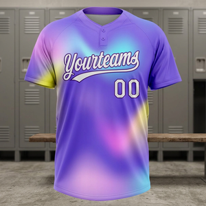 Camisetas de Softbol de Alta Calidad Premium con Dos Botones, Transpirables, de Secado Rápido, 100% Poliéster, Ropa de Béisbol y Softbol Unisex - Product Image 6