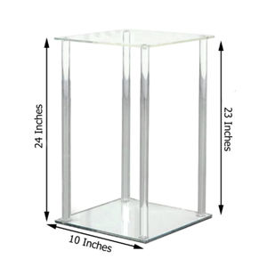 Luxury Real Touch Silk Red Rose <b>Artificial</b> <b>Flower</b> <b>Arrangement</b> with Square Acrylic <b>Vase</b> Faux Floral Centerpiece for Home Decor - Product Image 4