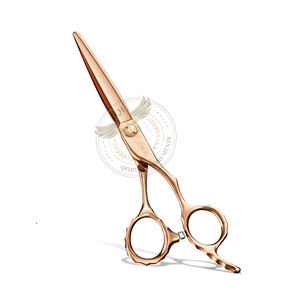 Tijeras de peluquería profesionales de 6.5 pulgadas para diestros con cuchilla de afeitar para uso doméstico, afilado manual de acero inoxidable - Product Image 2