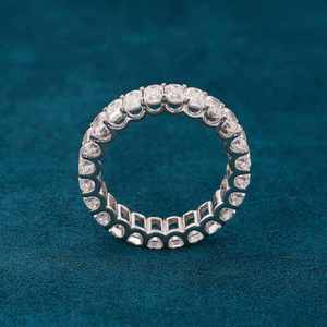 Stylish Rose Gold Plated Cross <b>Ring</b> Featuring Moissanite and Lab Grown Diamond Fashion Jewelry Gift - Product Image 3