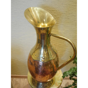 Jarra de Agua de Cobre Puro de Última Tendencia con Beneficios para la Salud, Contenedor de Agua de Cobre con Diseño Plano para Servir Diversas Bebidas, Accesorio - Product Image 4
