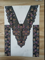 Patchs brodés personnalisés à coudre sur le col, en organza, sequins, dentelle, motifs floraux époustouflants pour vêtements féminins et textiles de maison