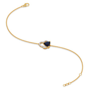 <b>Floating</b> Oval Center Diamond Slim Bangle with Sculpted Open <b>Frame</b> Design - Product Image 5