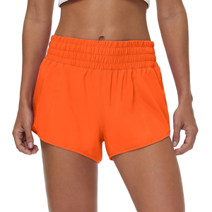Shorts de sport pour femmes, décontractés, 100% coton, taille haute, séchage rapide, nouveau design, tendance - Product Image 4