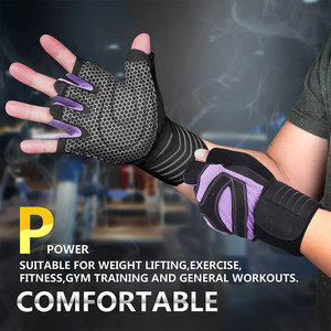 New Arrival Women's Fitness Gloves Anti Odor Lightweight Skin Friendly Fabric Half Finger Outdoor Sportswear Low Price Gym Glove - Product Image 2